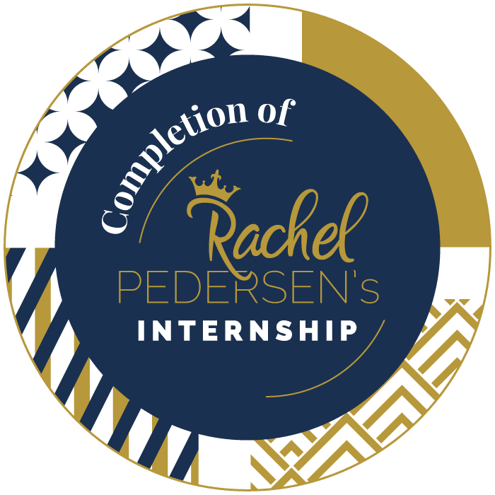 RACHEL PEDERSEN COMPLETION OF INTERNSHIP BADGE